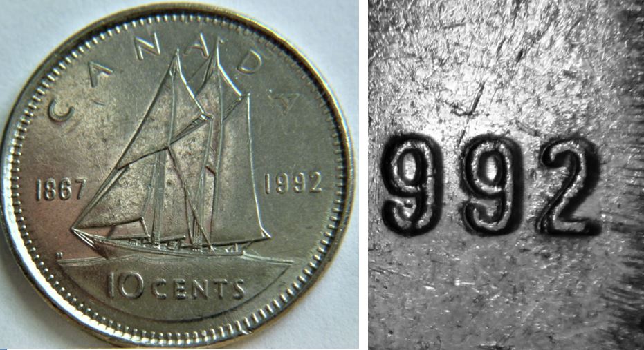10 Cents 1992-Double 992-Coin détérioré.1.JPG