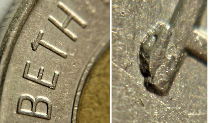 2 Dollar 2006-Éclat du coin sur T de elizabeTh-2.JPG