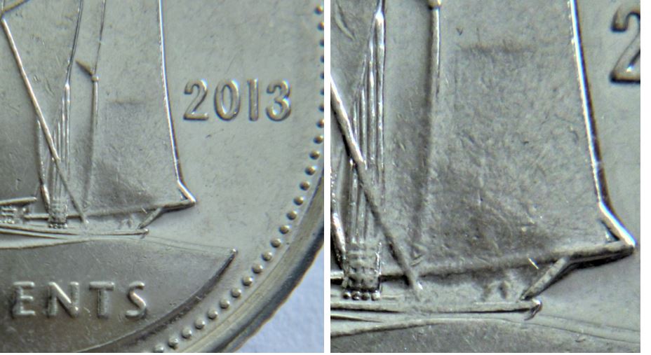 10 Cents 2013-Frappe a travers la graisse sur voilier.JPG