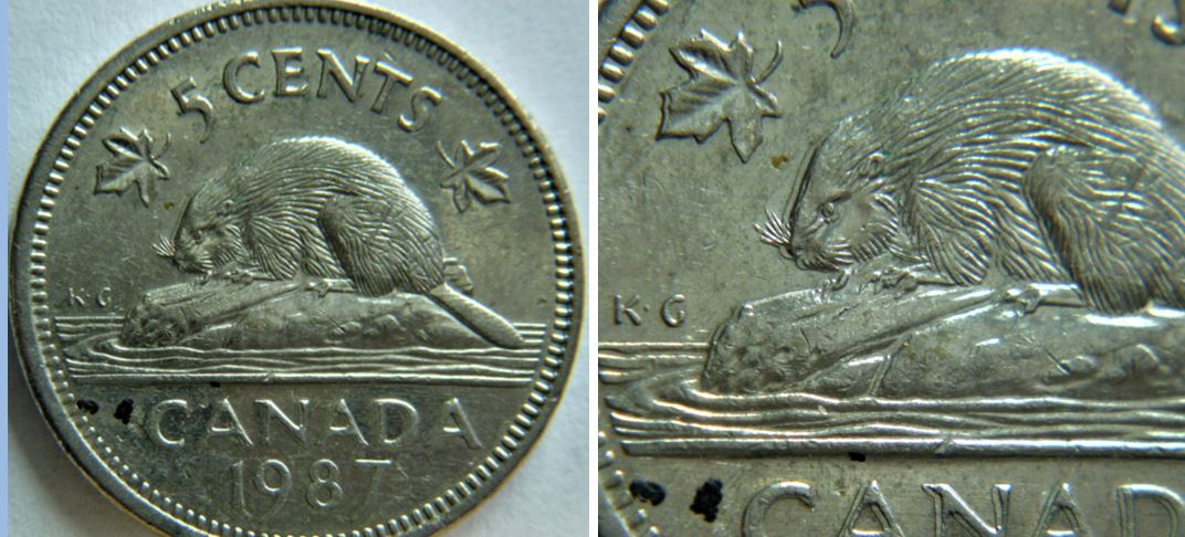 5 Cents 1987-Double revers-Coin vraiment Décalé-1.JPG