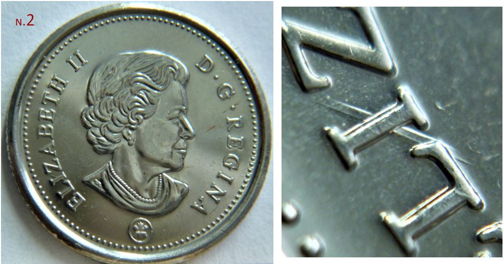 10 Cents 2016-Dommage de coin a travers le i de elizabeth.2.JPG