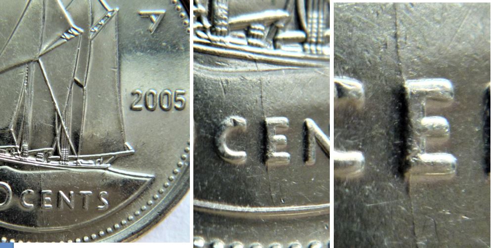 10 Cents 2005 Coin fendillé-E de cEnts.JPG