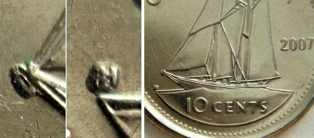 10 Cents 2007-Éclat coin sur la signature et sur le nez du voilier-2.JPG