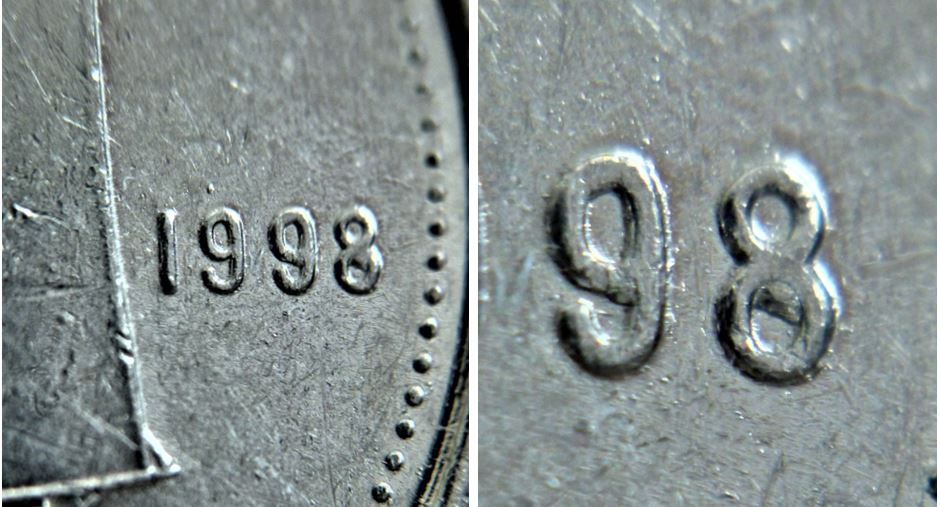 10 Cents 1998- Point au dessus du prenier 9 et Éclat coin dans le 98 -1.JPG