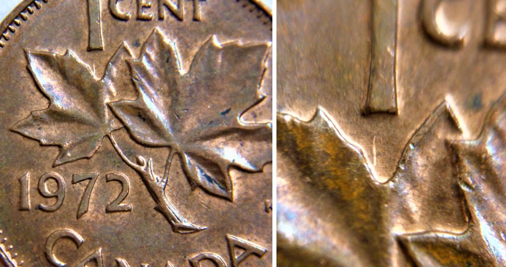 1 Cent 1972-Coin entrechoqué sous le 1-.JPG