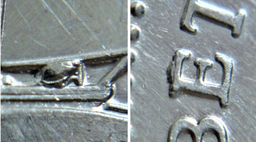 10 Cents 2016-Belle éclat de coin sur le gouvernail+Éclat coin sur E de elizabEth-2.JPG