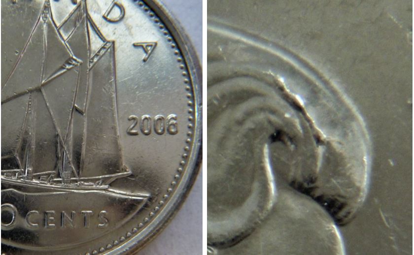 10 Cents 2006-Éclat coin dans les cheveux.JPG