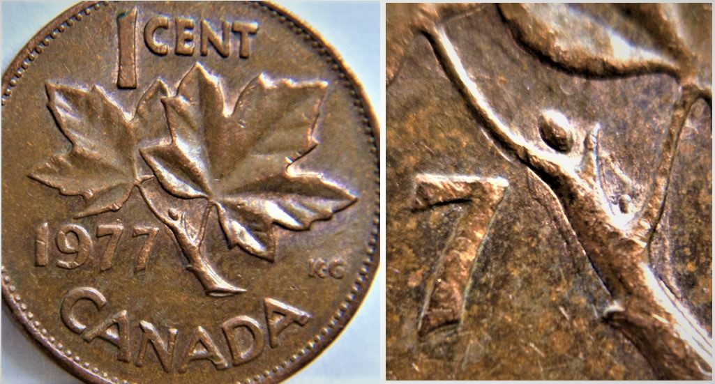1 Cent 1977-Dépôt métal au tour de la branche-1.JPG