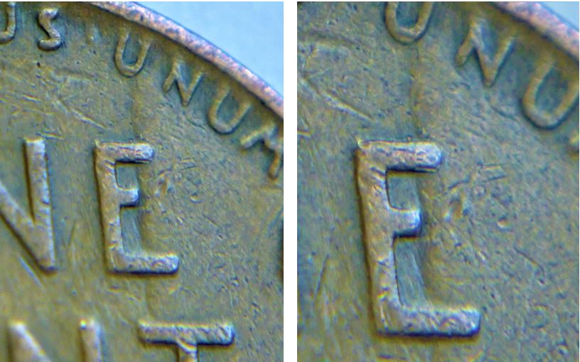 1 Cent USA 1944-Défaut de flan a travers le E de onE-2.JPG