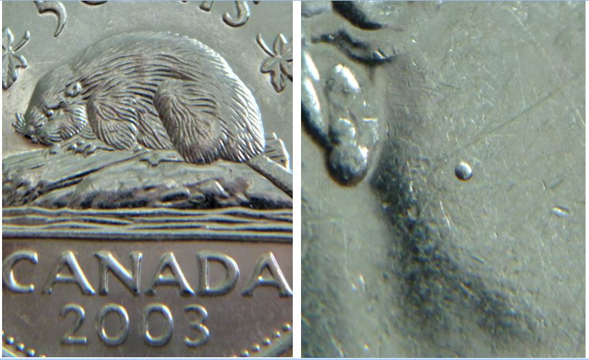 5 Cents 2003-Point sur la machoir.JPG