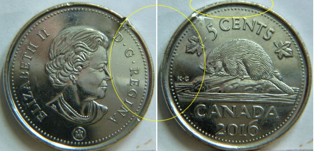5 Cents 2016-Encavure sous le D de D.g regina-.5.JPG