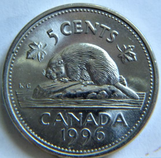 5 Cents 1996-Polisage excésif revers -Belle stris-1.JPG