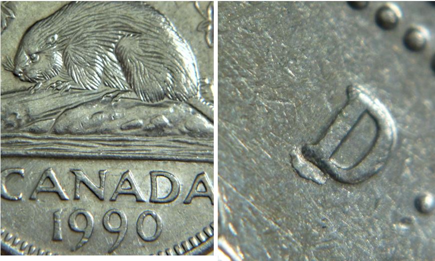 5 Cents 1990-Éclat coin sous le D de D.g-1.JPG
