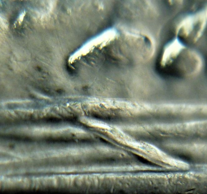 5 Cents 2010-Vague diagonal en extra-Dommage du coin-3.JPG