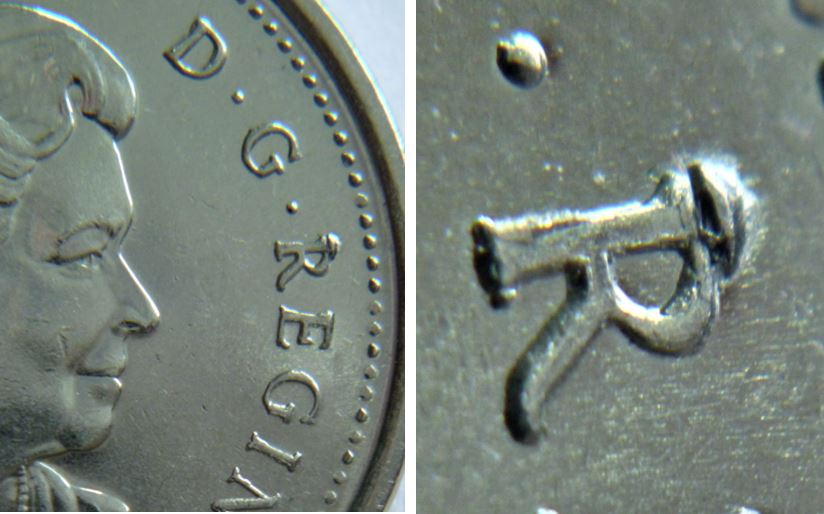 5 Cents 2007-Éclat coin sur le R de Regina-5.JPG