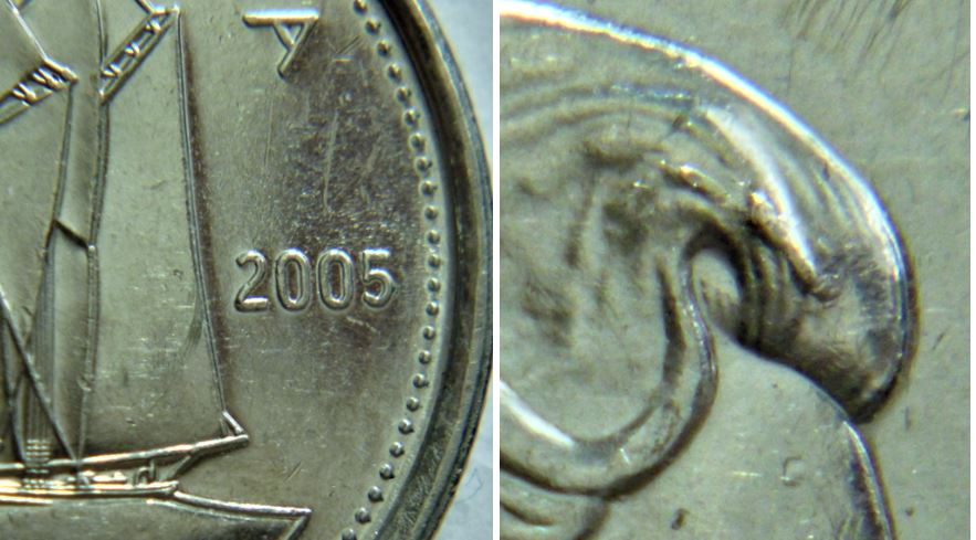 10 Cents 2005-Éclat coin dans le cheveux de effigie-1.JPG