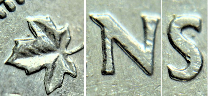 5 Cents 1987-Double feuille gauche 5CENS-Coin détérioré-3.JPG