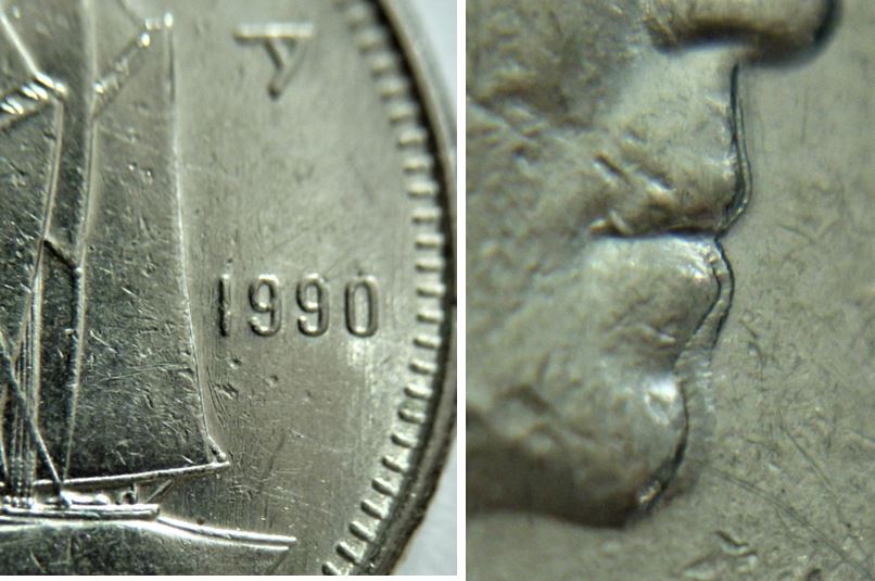 10 Cents 1990-Double bouche de l'effigie-1.JPG