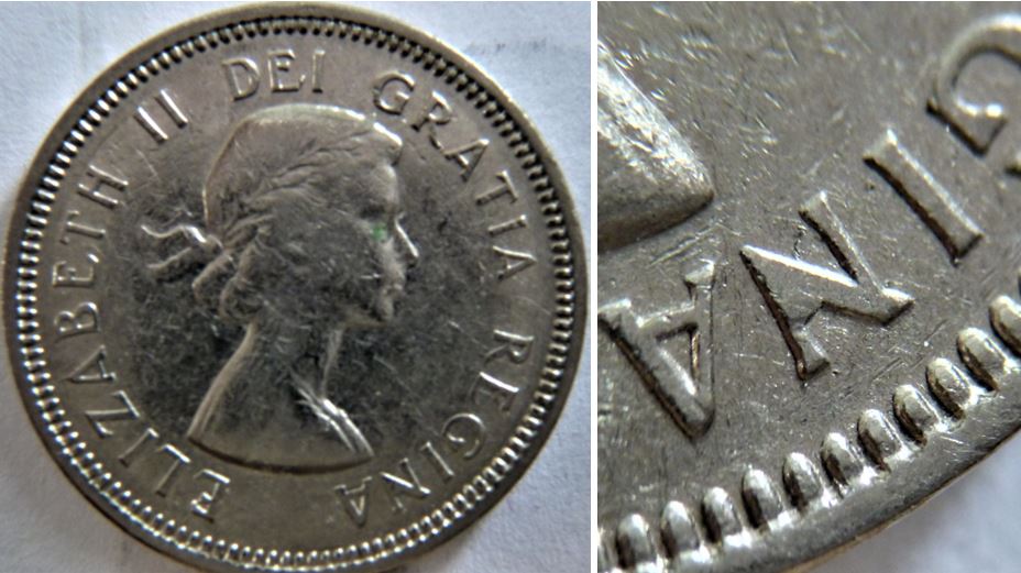 5 Cents 1963-Éclat coin dans le N de regiNa-2.JPG
