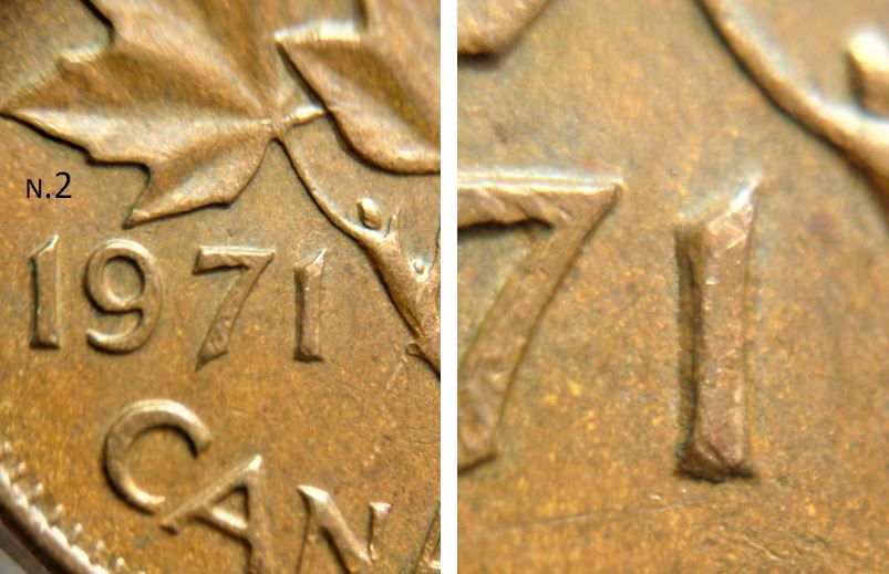 1 Cent 1971-Double 1-Coin détérioré-2.JPG