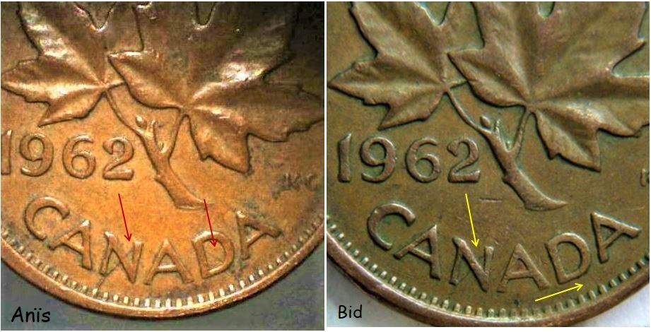 1 Cent 1962-Coin fendillé a travers le N et le D  caNaDa-1.JPG