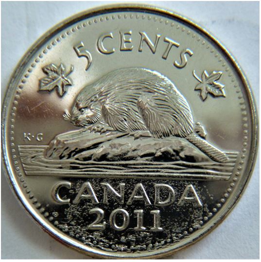 5 Cents 2011-Placage déficient coté revers -1.JPG