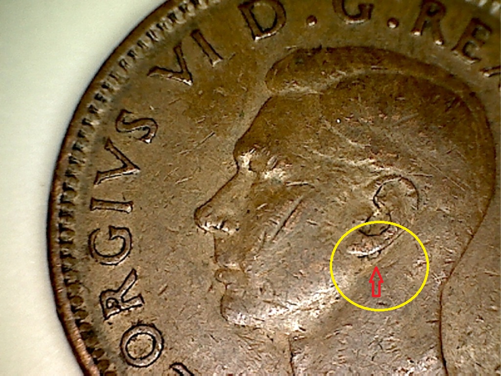 1943 Dépôt sous oreille, coin obtu. MP et CA B02244E 1 de 2.jpg