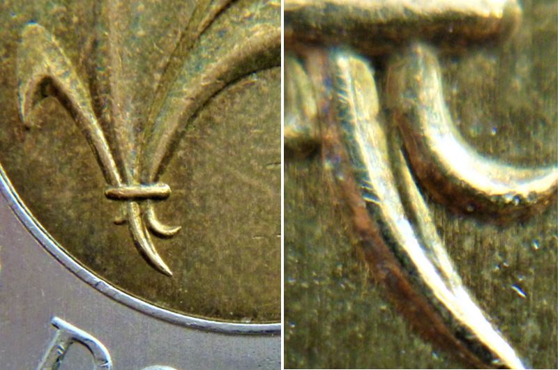 2 Dollar 2008 Québec-Dommage du coin à la bas du lis  ou entrechoqué-3.JPG