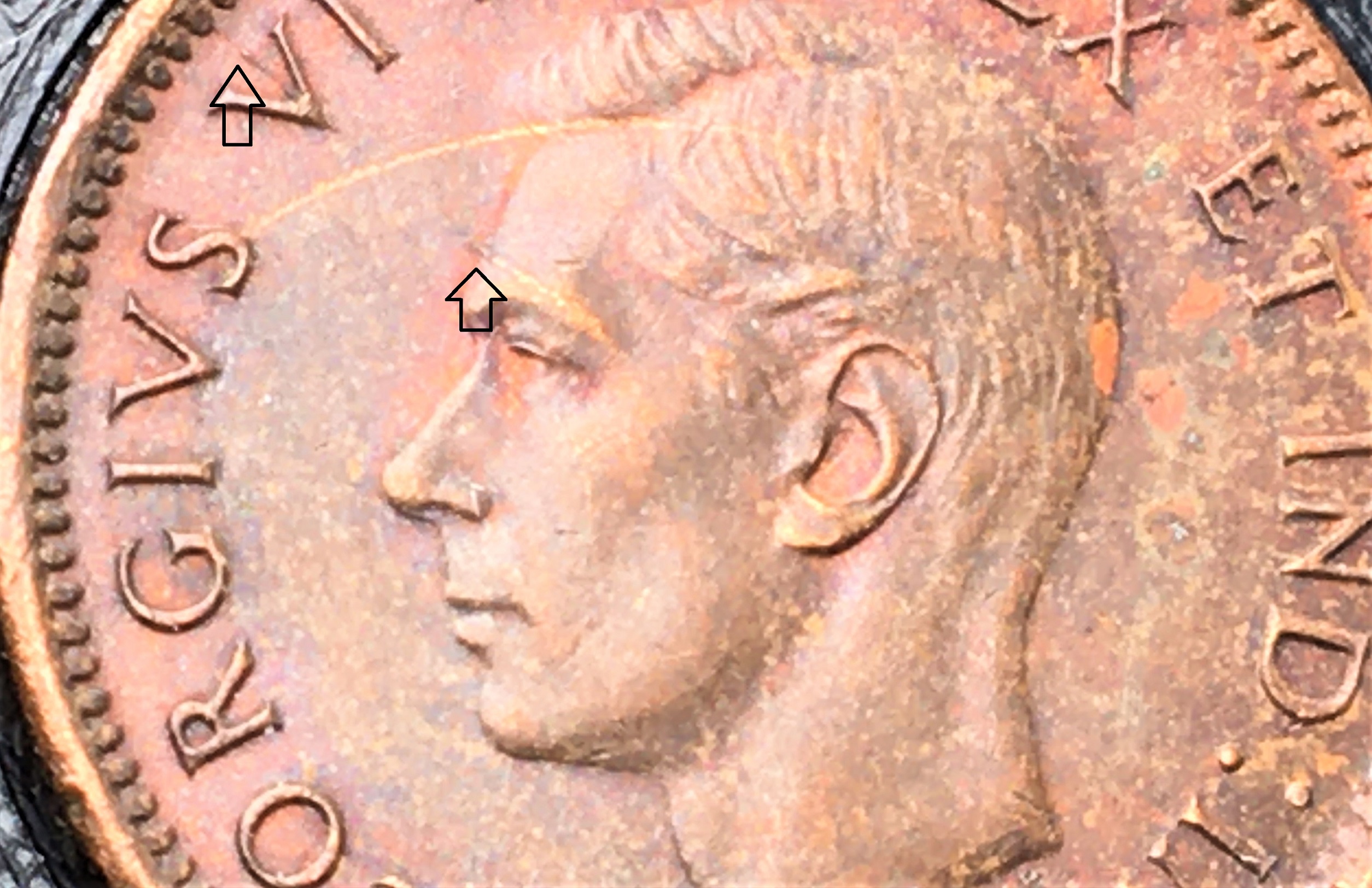 1 cent 1947 ml coupe partielle avers et DC avec flèches.jpg