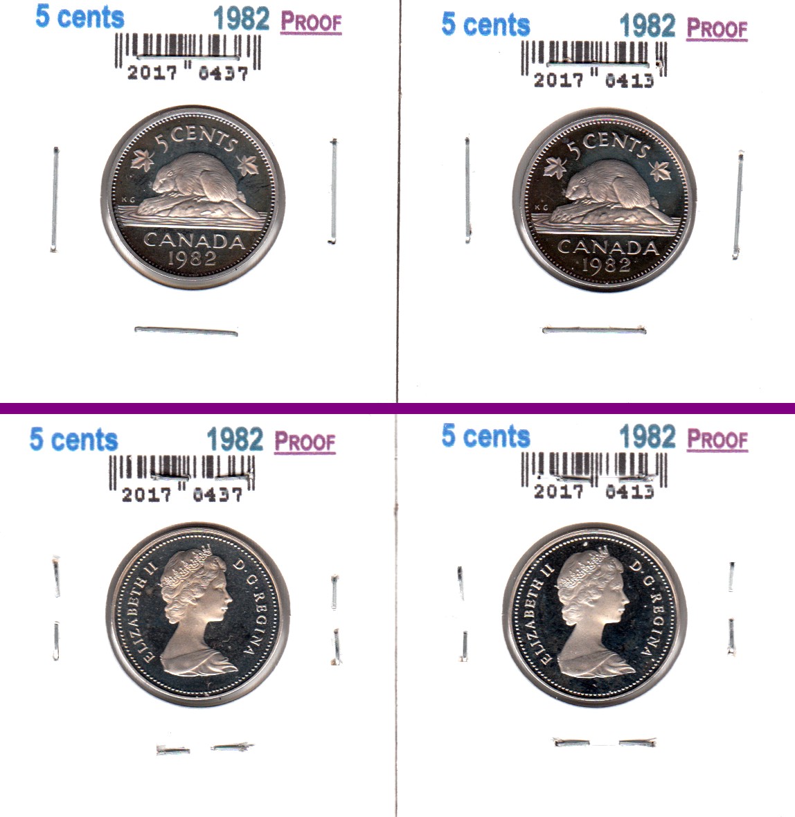 À Vendre - Lot 2x5c 1982 PR (8413-8437).jpg