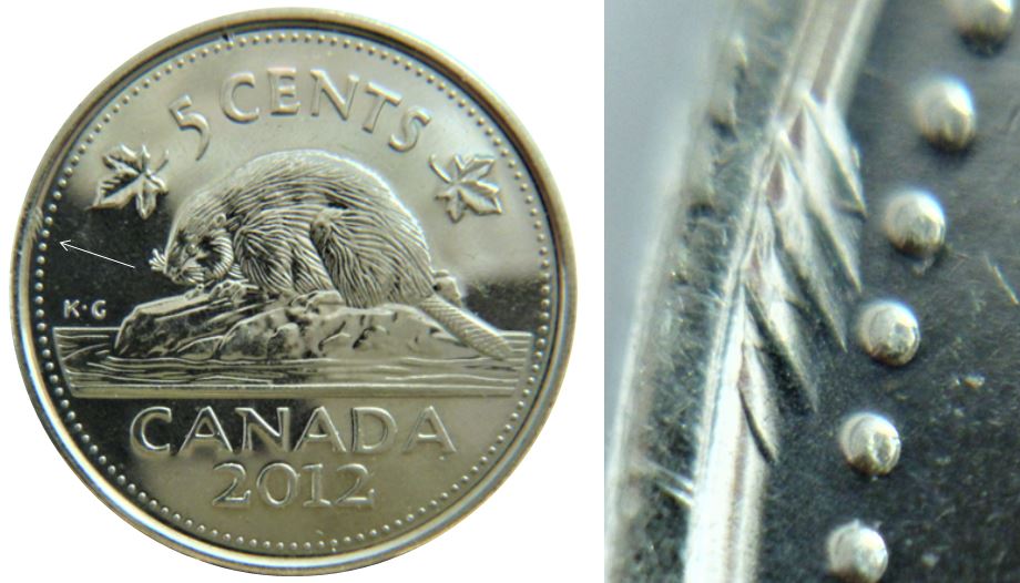 5 Cents 2012-Dommage du coin revers coté gauche-1.JPG