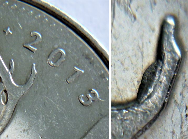 25 Cents 2013-Dépôt de métal sur le bois arrière-1.JPG