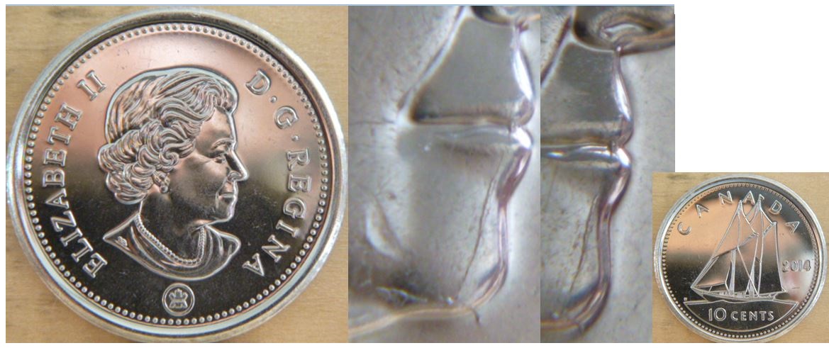 10 Cents 2014- Accumulation sur visage effigie.JPG