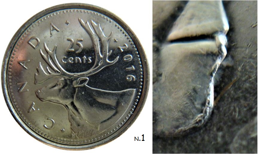 25 Cents 2016-Accumulation au menton de effigie-3.JPG