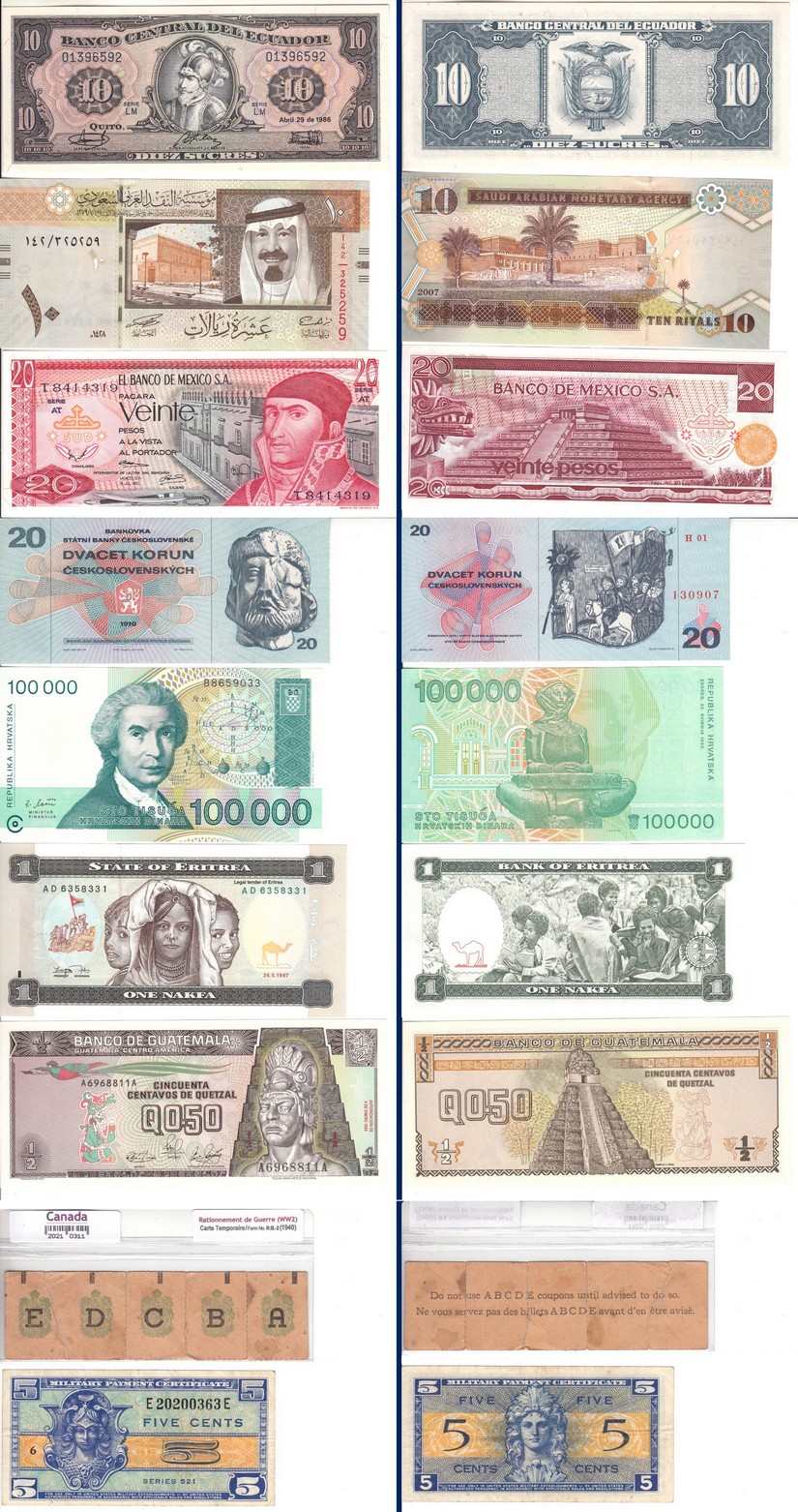 À Vendre - Lot 4 de 9 Billets du Monde (2022-09).jpg