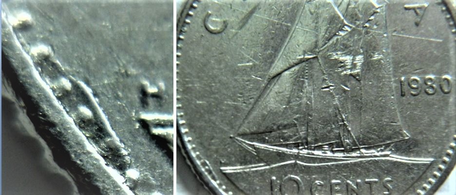 10 Cents 1980-Bavure de poinçonnage coté revers-1.JPG