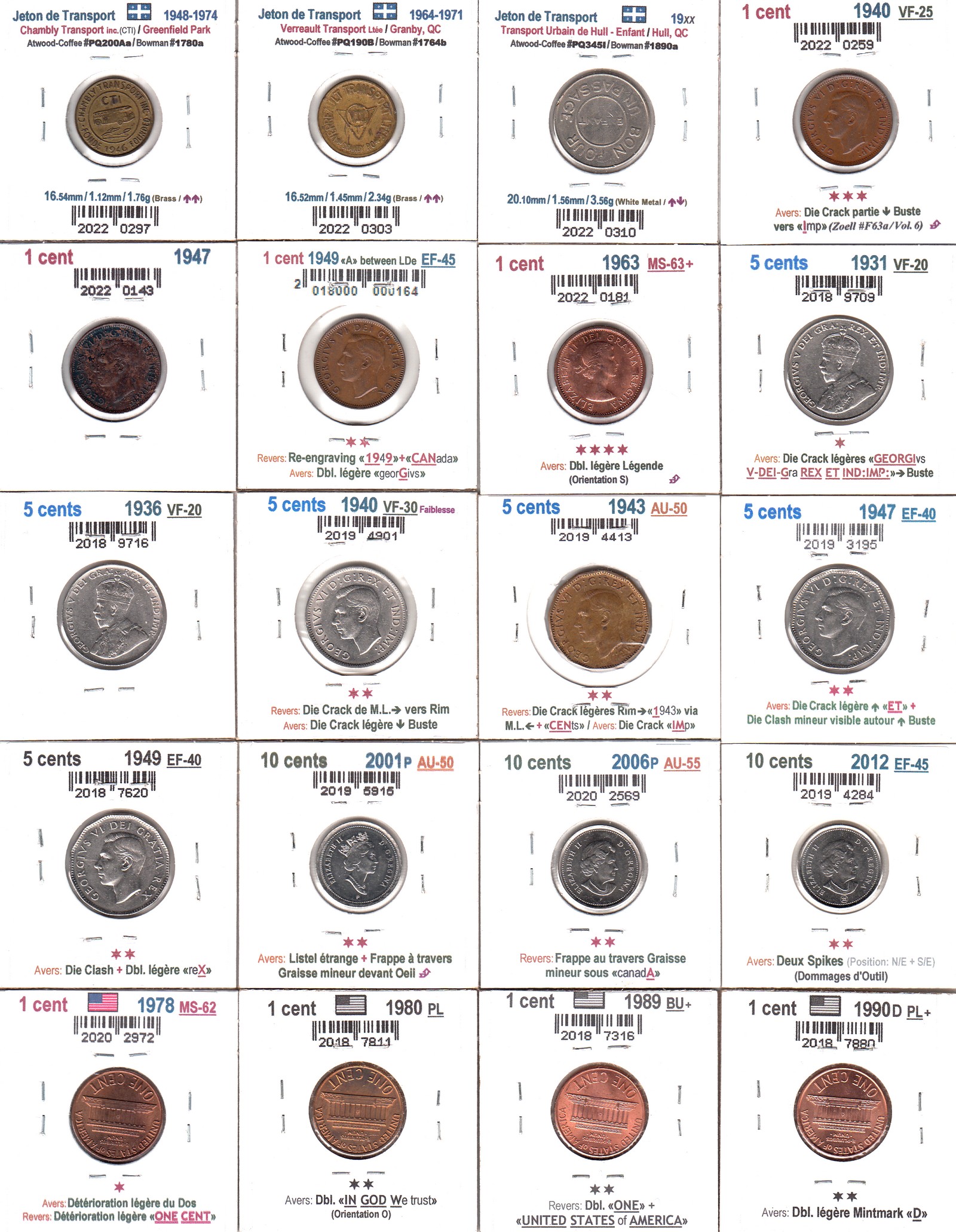 À Vendre - Lot de 20 pièces diverses - Back (2022-10).jpg
