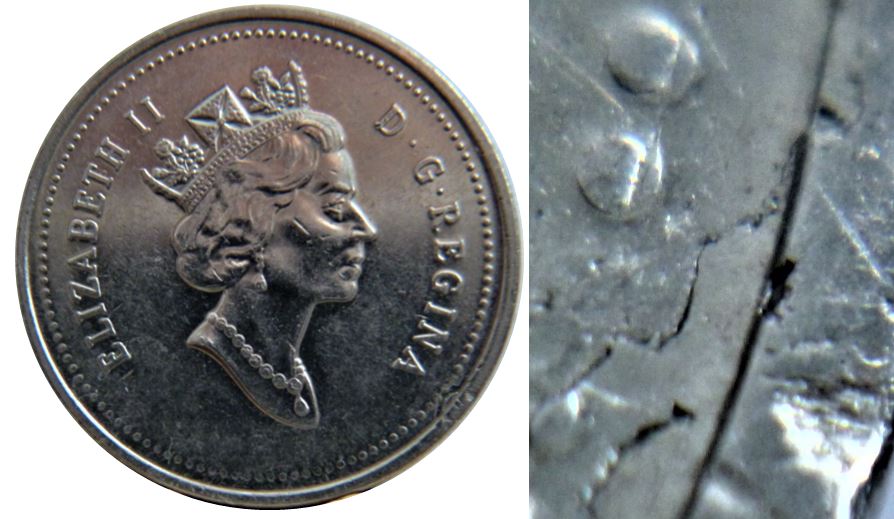 5 Cents 1999-Bavure de poinçonnage coté avers-2.JPG