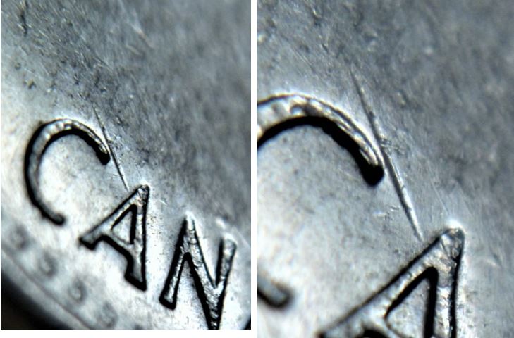 5 Cents 1967-Dommage du coin-Marque d'outil au dessus C de Canada-2.JPG