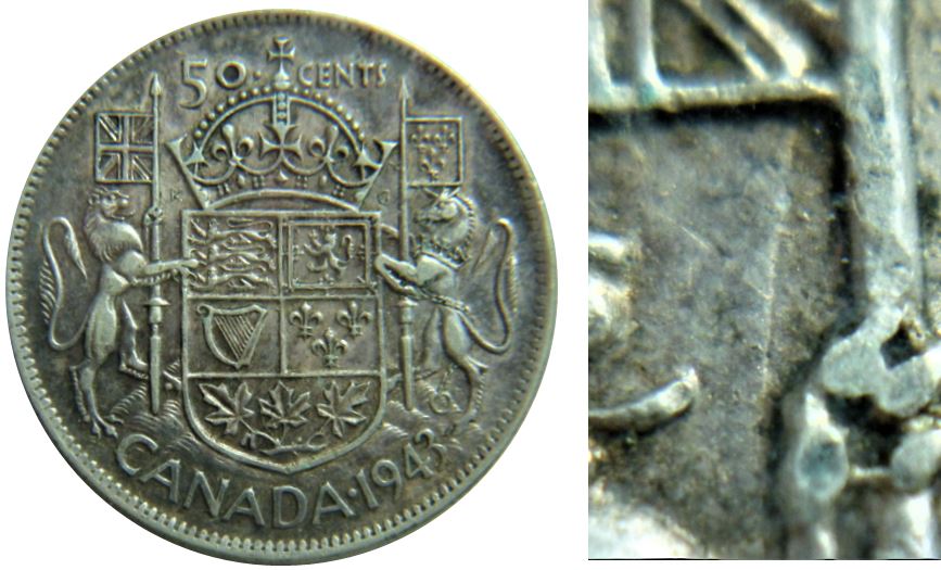 50 Cents 1943 far3-Coin entrechoqué devant lion+Coin fendillé au dessus 9-1.JPG