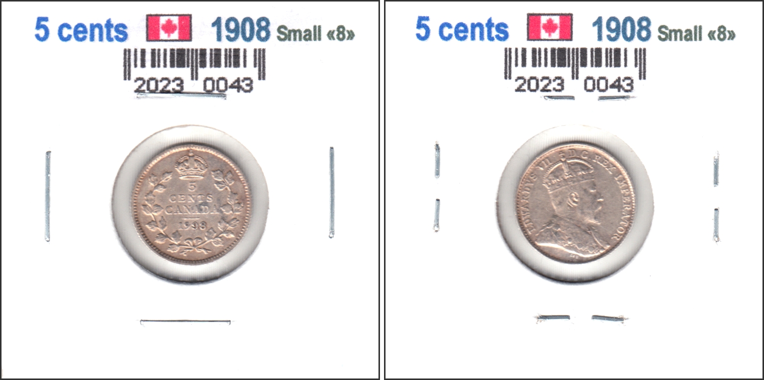 À Vendre - 5c 1908 Small 8 Carton.jpg