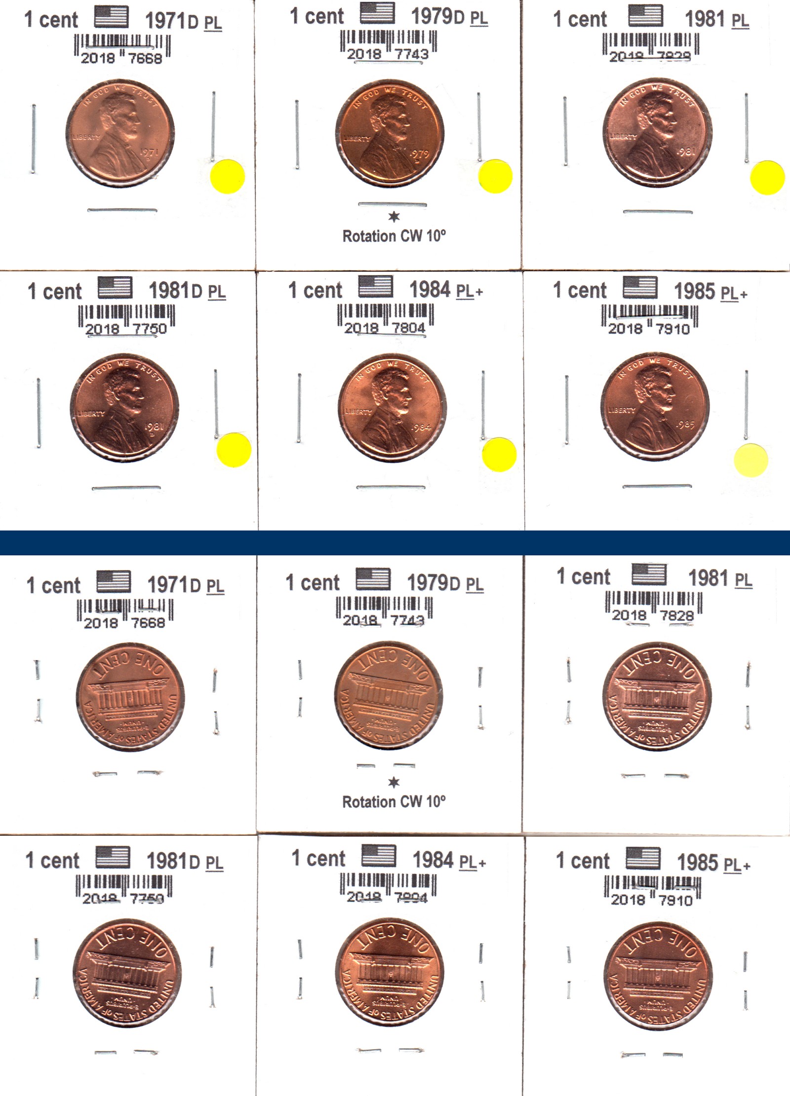 À Vendre - Lot 6 x USA 1c 1971-1985 PL (2023-01).jpg
