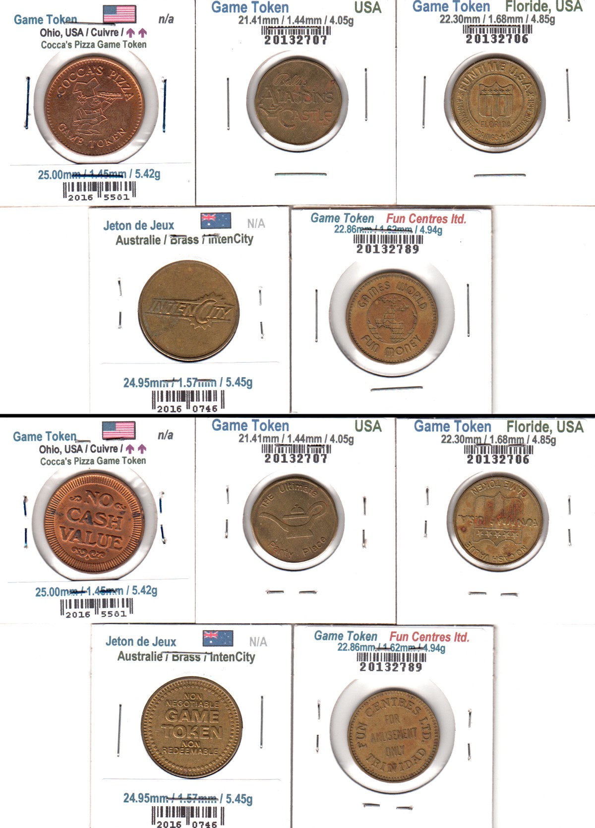 À Vendre - Lot de 5 Game Token.jpg