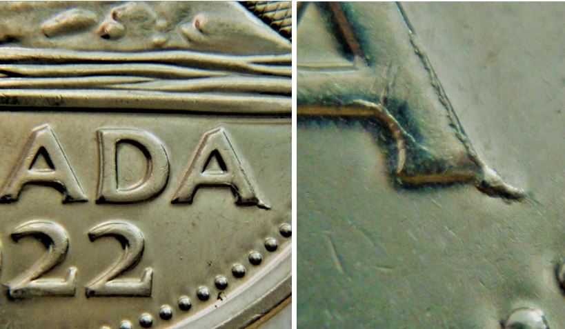 5 Cents 2022-Coin fendillé dernier A canadA-1.JPG