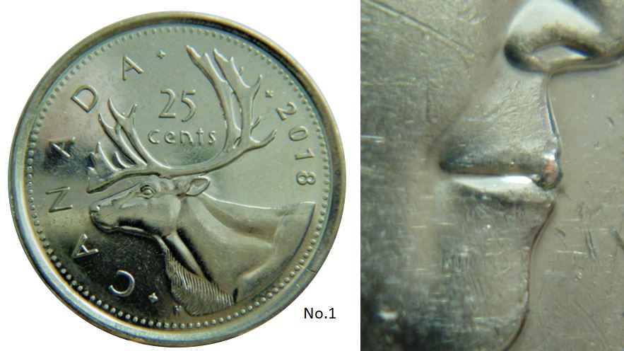 25 Cents 2018-Éclat du coin bouche de effigie-No1,.JPG