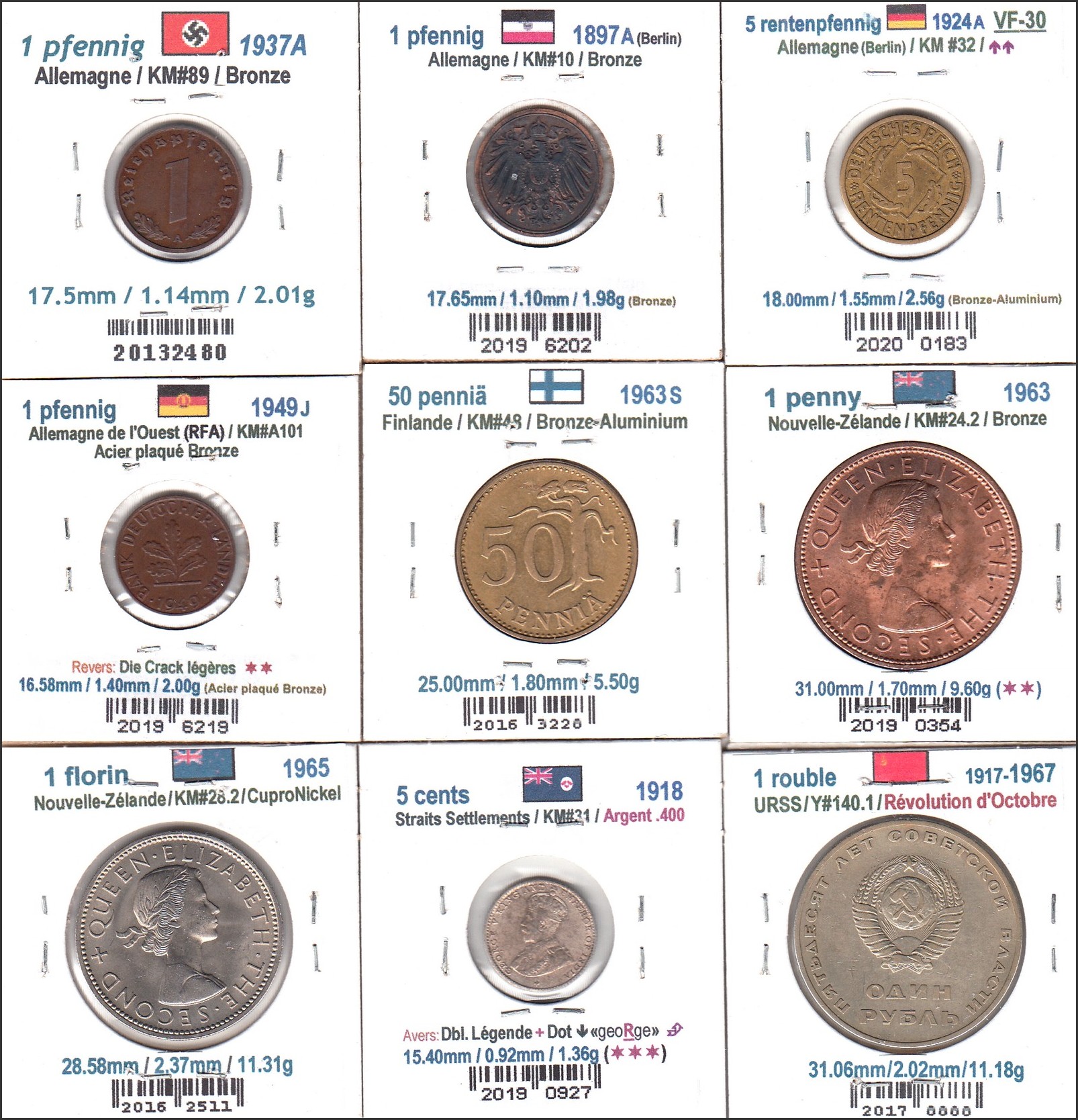 À Vendre - Lot #2 - 9 x World Coins - Back (2023-05).jpg