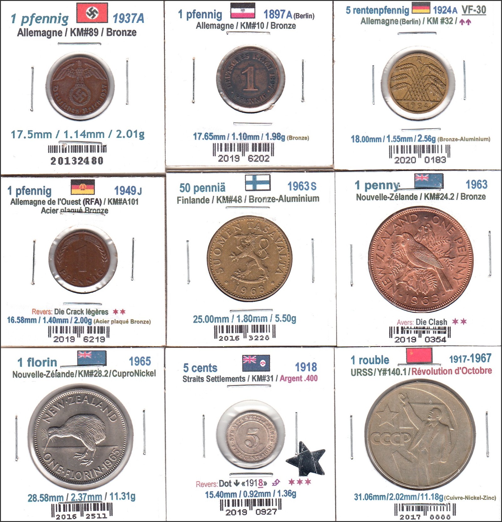 À Vendre - Lot #2 - 9 x World Coins - Face (2023-05).jpg
