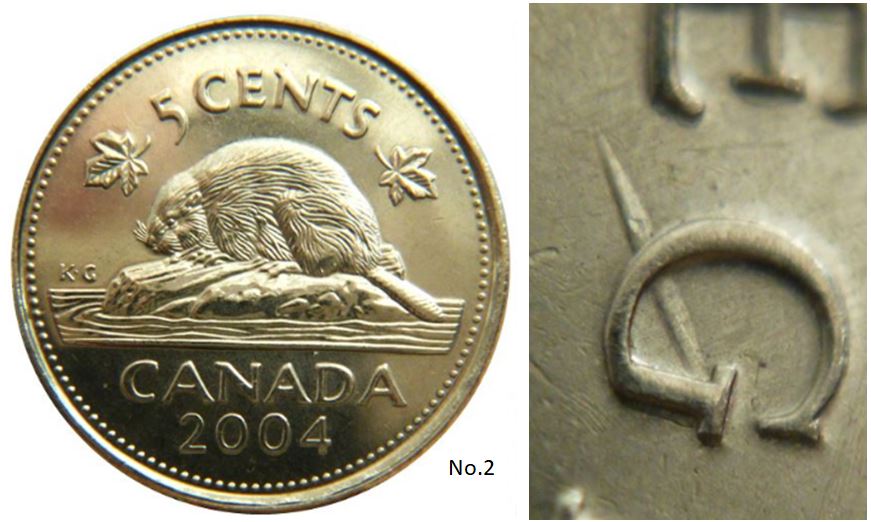 5 Cents 2004p-Dommage a travers G de reGina-No.2.JPG