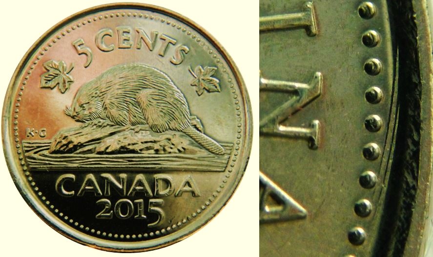 5 Cents 2015-Dommage du coin coté avers-1.JPG