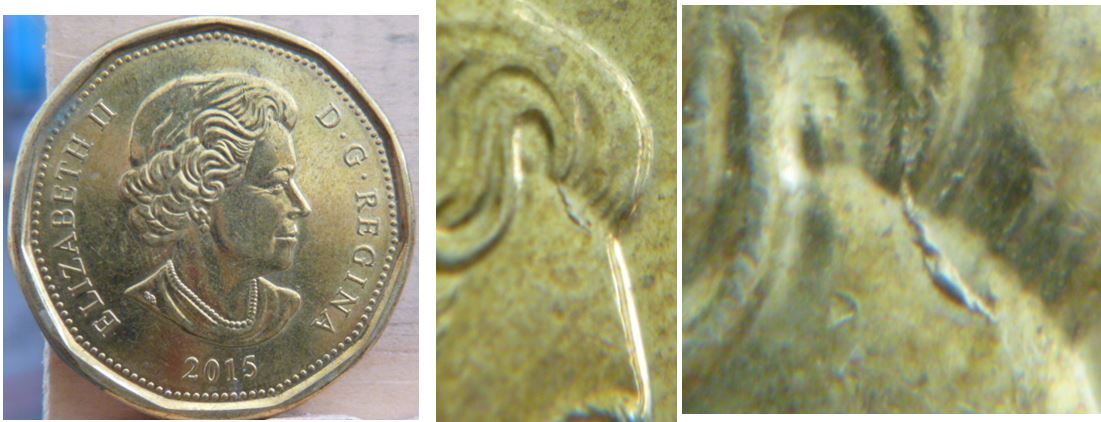 1 Dollar 2015-Éclat coin sur front-2.JPG